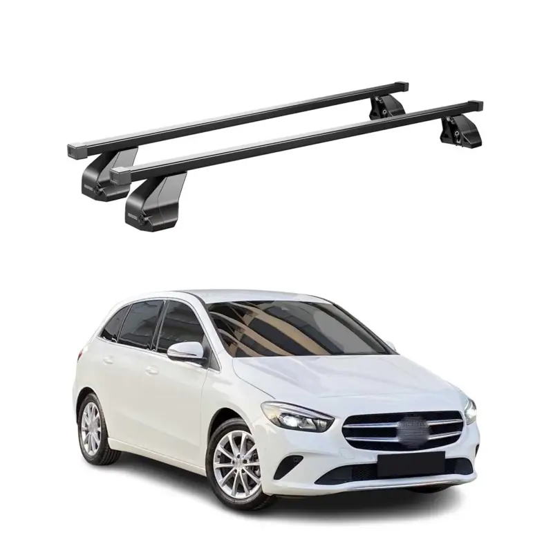 Menabo Stahl Gepäckträger Dachträger für Mercedes B Klasse W247 2019-26 Schwarz Saisonangebot