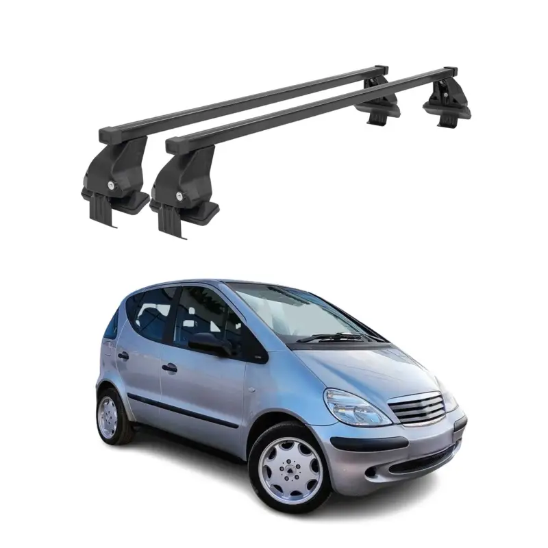 Beliebt Menabo Dachträger für Mercedes A Klasse W168 1997-2004 50kg Stahl Schwarz 2x