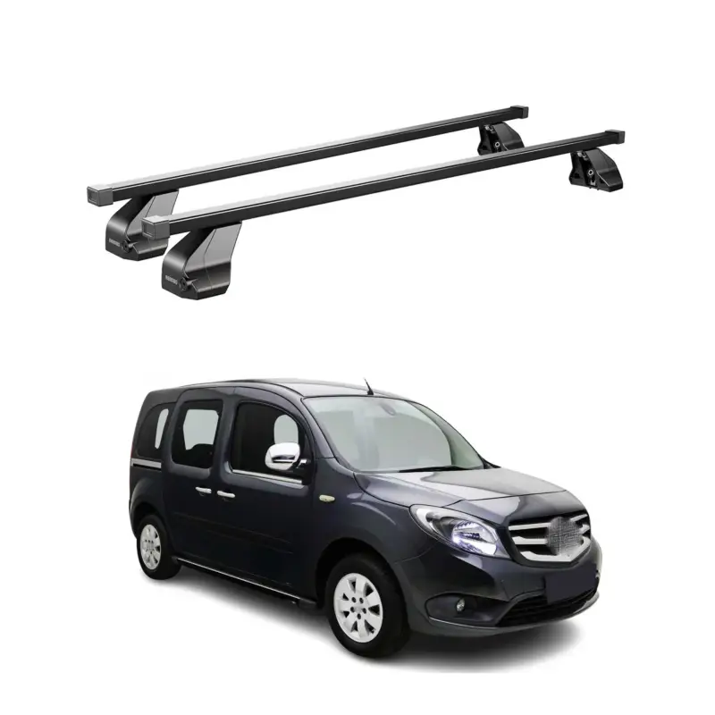 Preis Gesenkt Menabo Dachträger Grundtäger für Mercedes Citan W415 2012-2021 75kg Schwarz 2x