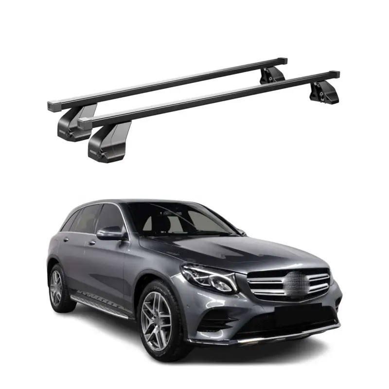 Menabo Dachträger Grundtäger für Mercedes GLC C253 2015-2020 75kg Stahl Schwarz Aktuell