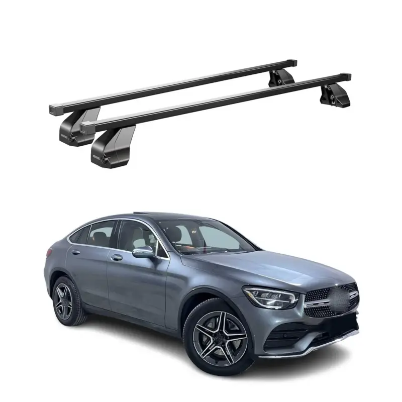 Menabo Dachträger Grundtäger für Mercedes GLC C253 2020-2022 75kg Stahl Schwarz Ausverkauf