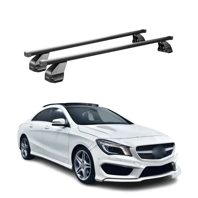 Menabo Dachträger Grundtäger für Mercedes CLA C117 2013-2019 75kg Stahl Schwarz Must-Have