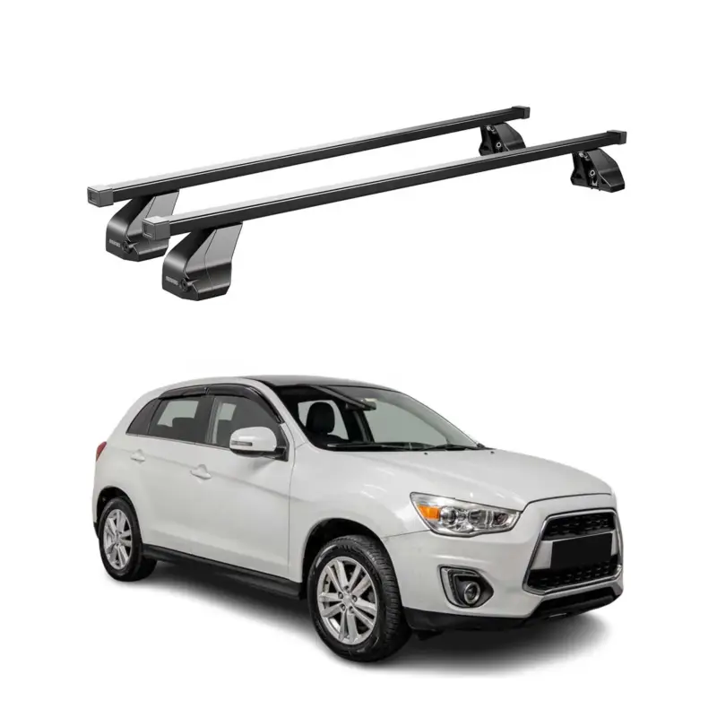 Jetzt Bestellen Menabo Dachträger Grundtäger für Mitsubishi ASX 2010-2019 75kg Stahl Schwarz 2x