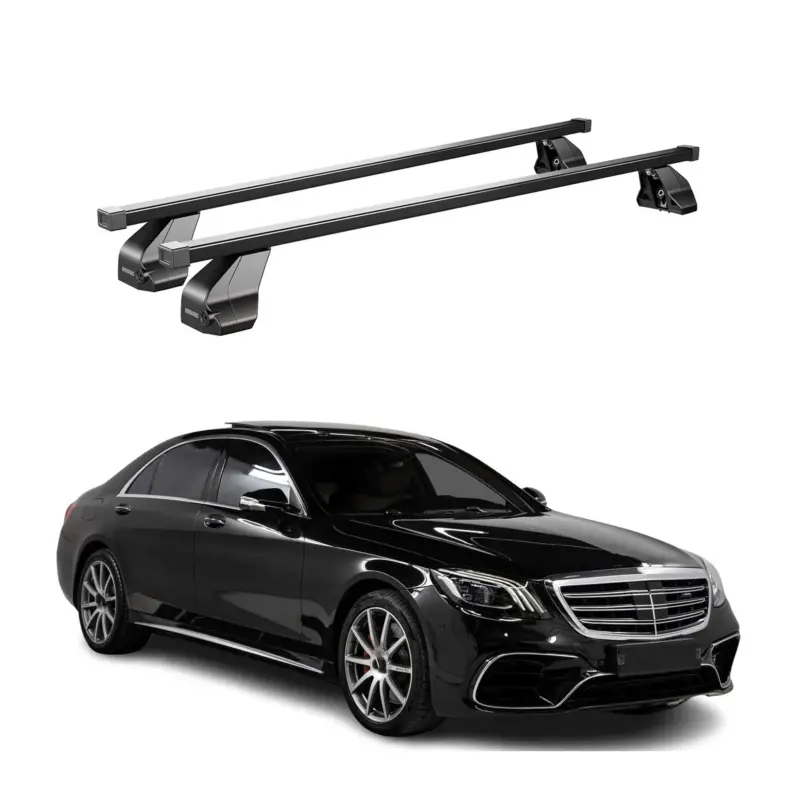 Jetzt Bestellen Menabo Dachträger für Mercedes S Klasse W222 2013-2020 75kg Stahl Schwarz 2x