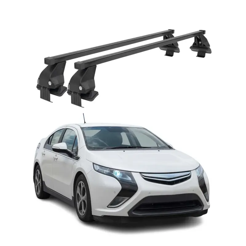 Menabo Dachträger Grundtäger für Opel Ampera 2011-2015 50kg Stahl Schwarz 2 tlg Direktkauf