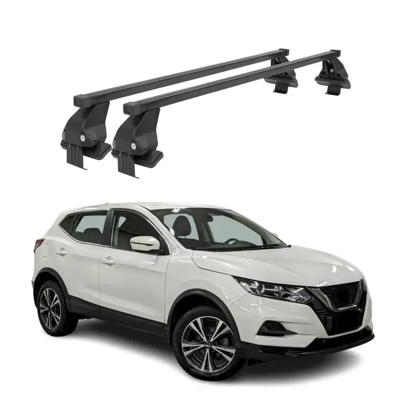Menabo Dachträger für Nissan Qashqai J11 2017-2021 FL 50kg Stahl Schwarz 2x Top-Angebot