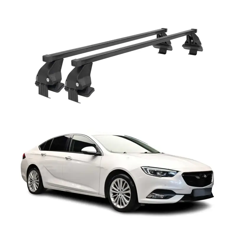 Menabo Dachträger für Opel Insignia Grand Sport 2017-2022 50kg Stahl Schwarz 2x Nur Für Kurze Zeit