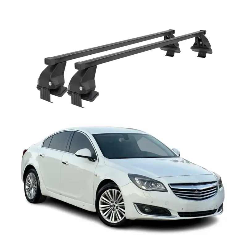 Top-Preis Menabo Dachträger Grundtäger für Opel Insignia A 2008-2017 50kg Stahl Schwarz 2x