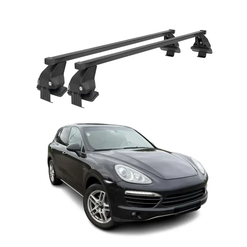 Jetzt Bestellen Menabo Dachträger Grundtäger für Porsche Cayenne 2010-2018 50kg Stahl Schwarz 2x