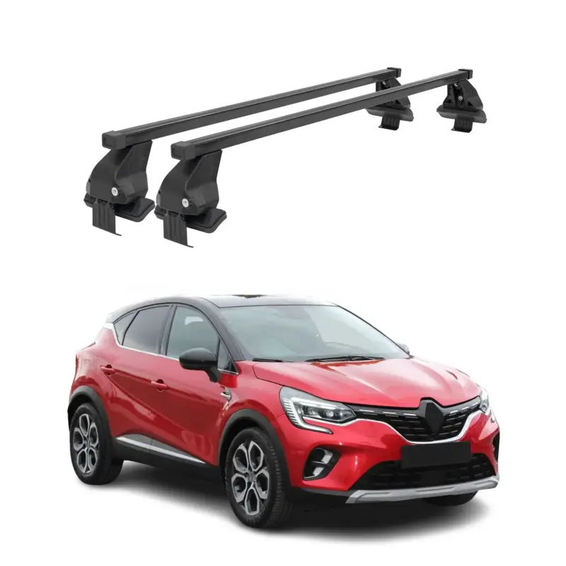 Menabo Dachträger Grundtäger für Renault Captur mk2 2019-2026 50kg Stahl Schwarz Angebot