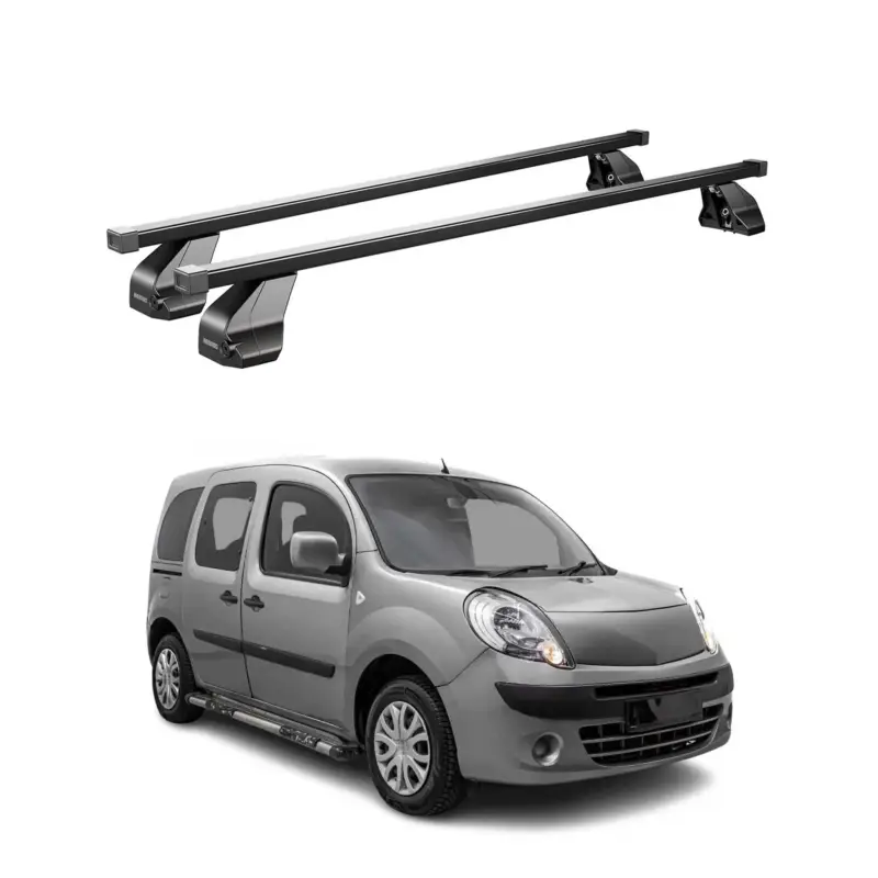 Super-Preis Menabo Dachträger für Renault Kangoo Express 2007-2026 75kg Stahl Schwarz 2x