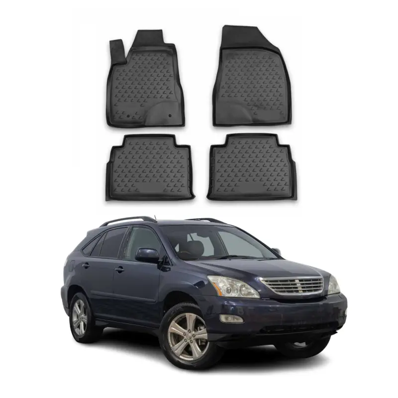 Neu Im Sortiment OMAC Gummimatten Fußmatten für Lexus RX350 2003-2009 TPE Automatten Schwarz 4x