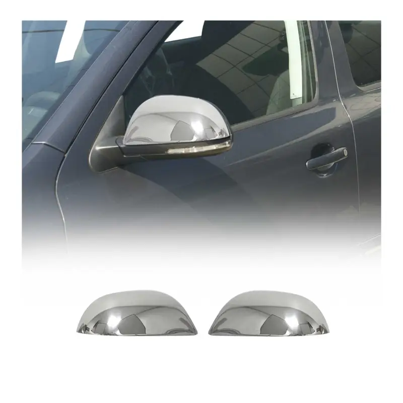 Zertifiziert Spiegelkappen Spiegelabdeckung für Skoda Superb Edelstahl Chrom 2tlg