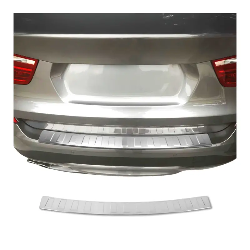 Echt Ladekantenschutz Stoßstange für BMW X3 F25 2010-2017 Edelstahl Chrom gebürstet