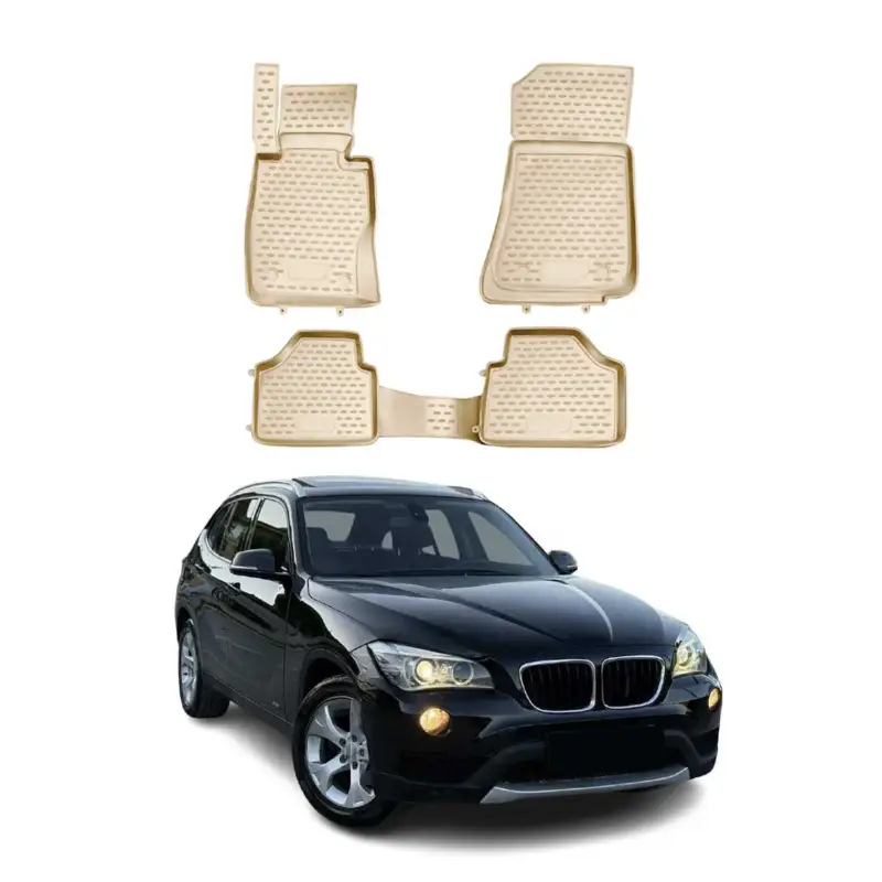 Mega-Angebot OMAC Gummimatten Fußmatten für BMW X1 E84 2009-2015 TPE Automatten Beige 4x