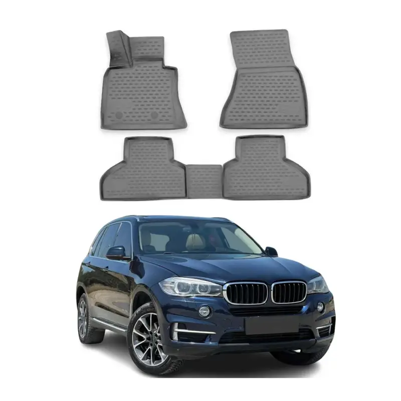 Direktkauf OMAC Gummimatten Fußmatten für BMW X5 F15 F85 2013-2018 TPE Automatten Grau 4x