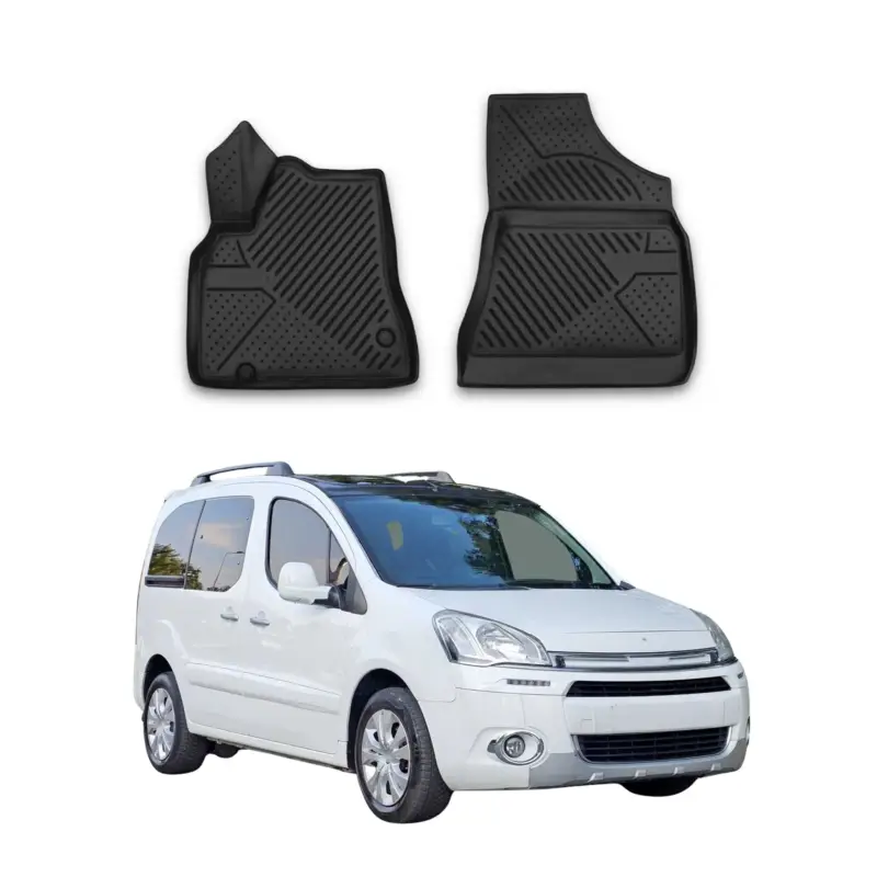 Jetzt Bestellen OMAC Gummimatten Fußmatten für Citroen Berlingo B9 2008-2018 TPE Schwarz 2x