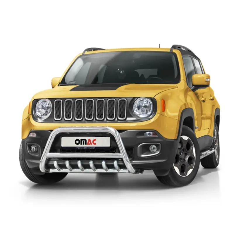 Garantierte Lieferung Frontbügel Frontschutzbügel für Jeep Renegade 2014-2024 mit ABE Stahl Silber
