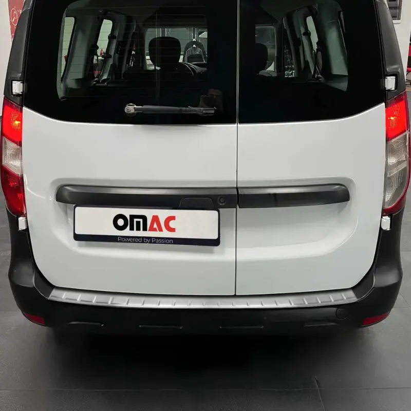 Zertifiziert Ladekantenschutz Stoßstange für Dacia Dokker 2012-2022 Edelstahl Chrom gebürstet