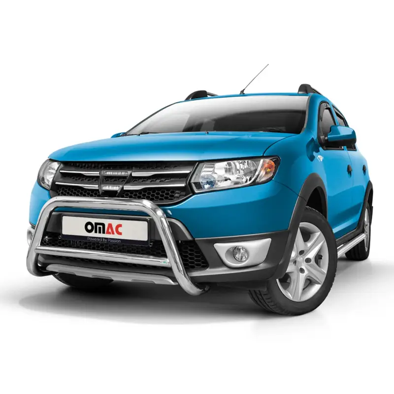 Must-Have Frontbügel Frontschutzbügel für Dacia Sandero Stepway 2012-2016 ABE Stahl Silber