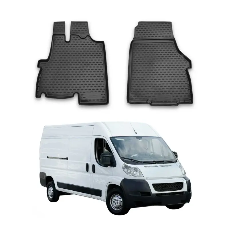 OMAC Gummimatten Fußmatten für Citroen Jumper 2006-2026 TPE Schwarz Vorne 2x Saisonangebot