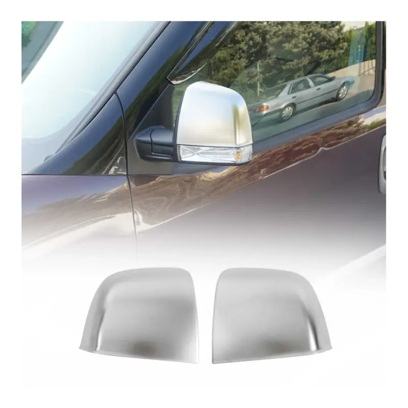 Aktuell Spiegelkappen Spiegelabdeckung für Fiat Doblo 2010-2022 Chrom ABS Matt 2tlg