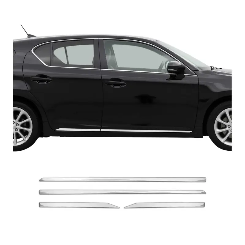 Wochenendangebot Seitentürleiste Türleisten Türschutzleisten für Lexus LS 2012-2018 Edelstahl 4x