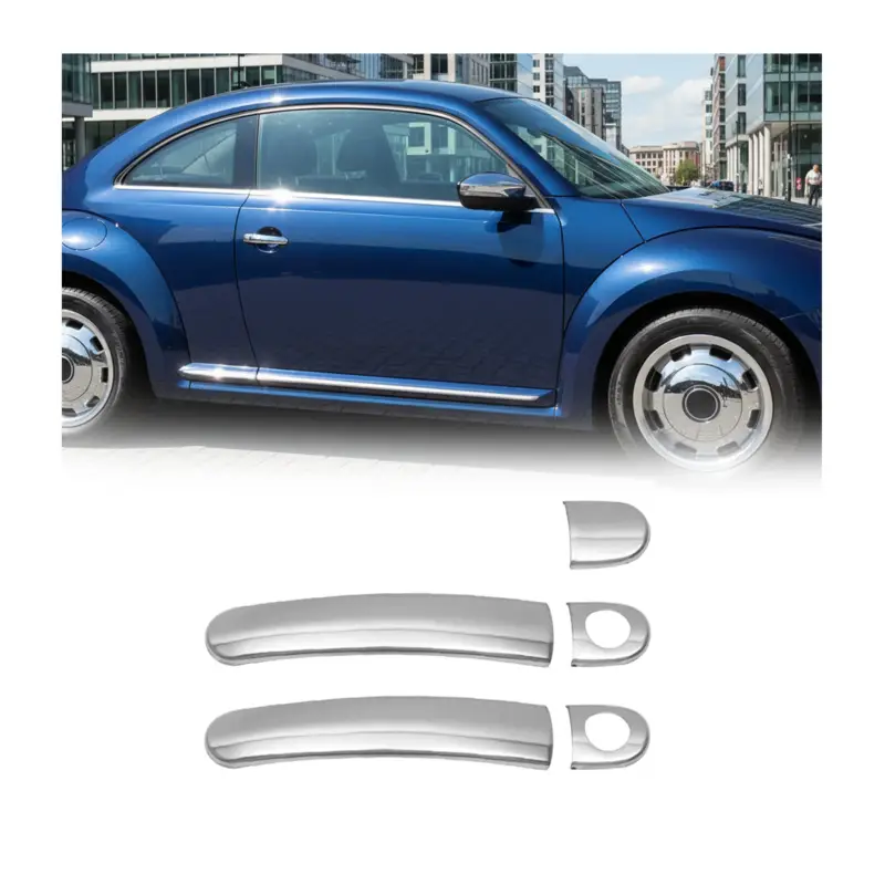 Expressversand Chrom Türgriff Blende für Skoda Citigo 2011-2021 2-Tür Edelstahl 5tlg