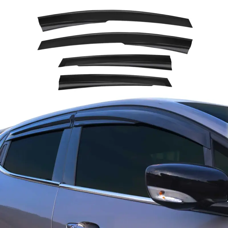 4x Windabweiser Regenabweiser für Ford Fiesta Schrägheck 2008-2017 5tür Dunkel Geprüft