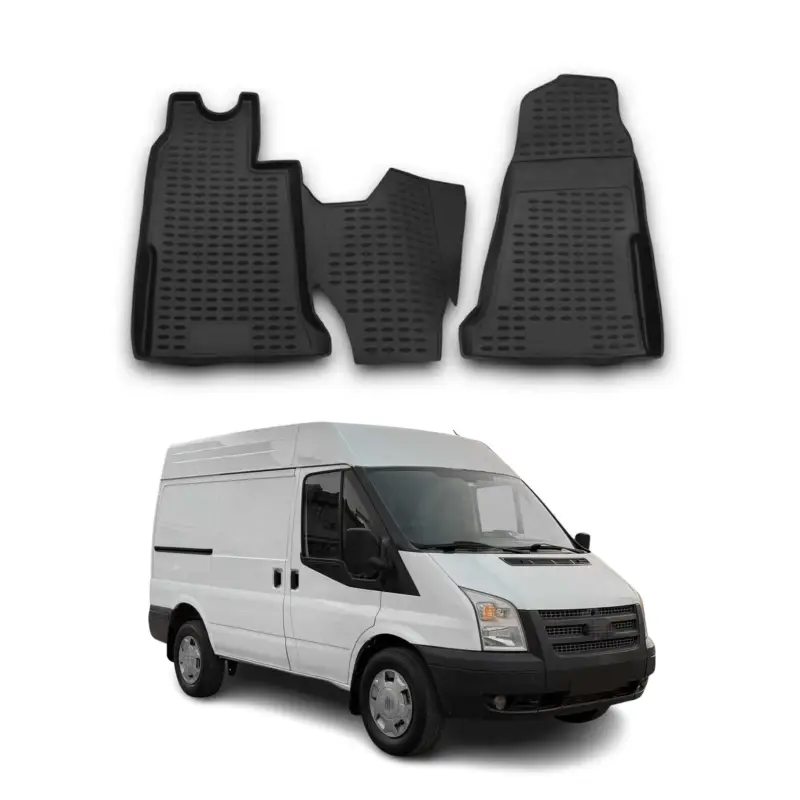 OMAC Gummimatten Fußmatten für Ford Transit 2006-2014 TPE Automatten Schwarz 2x Schnäppchen
