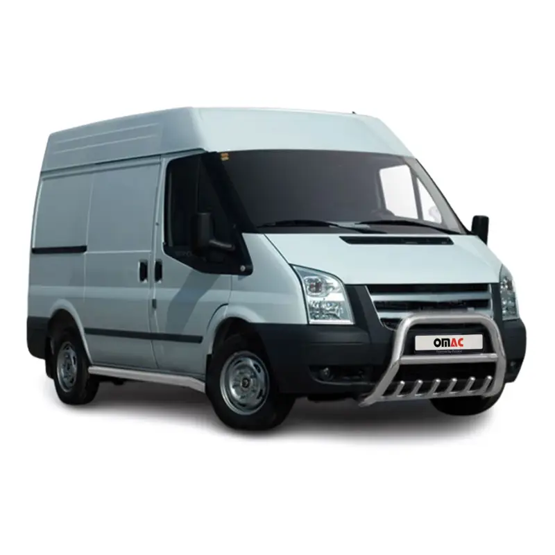 Versand Am Gleichen Tag Frontbügel Frontschutzbügel für Ford Transit 2006-2012 mit ABE Rammschutz Silber