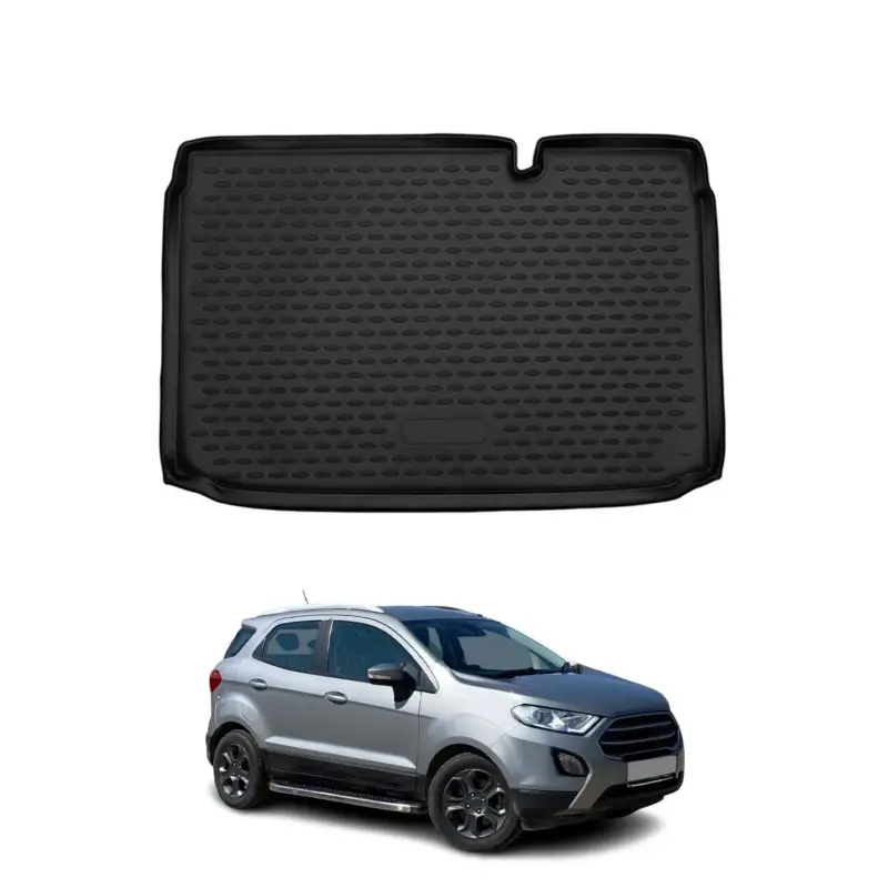 Preis Gesenkt Kofferraummatte Kofferraumwanne für Ford Ecosport 2017-2022 Untere TPE Schwarz