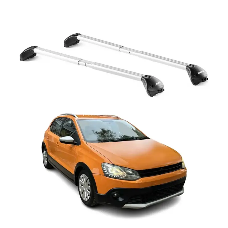 Sale Dachträger Grundtäger für VW Polo V Cross 6R 2009-2017 5tür 100kg Alu ABE Silber