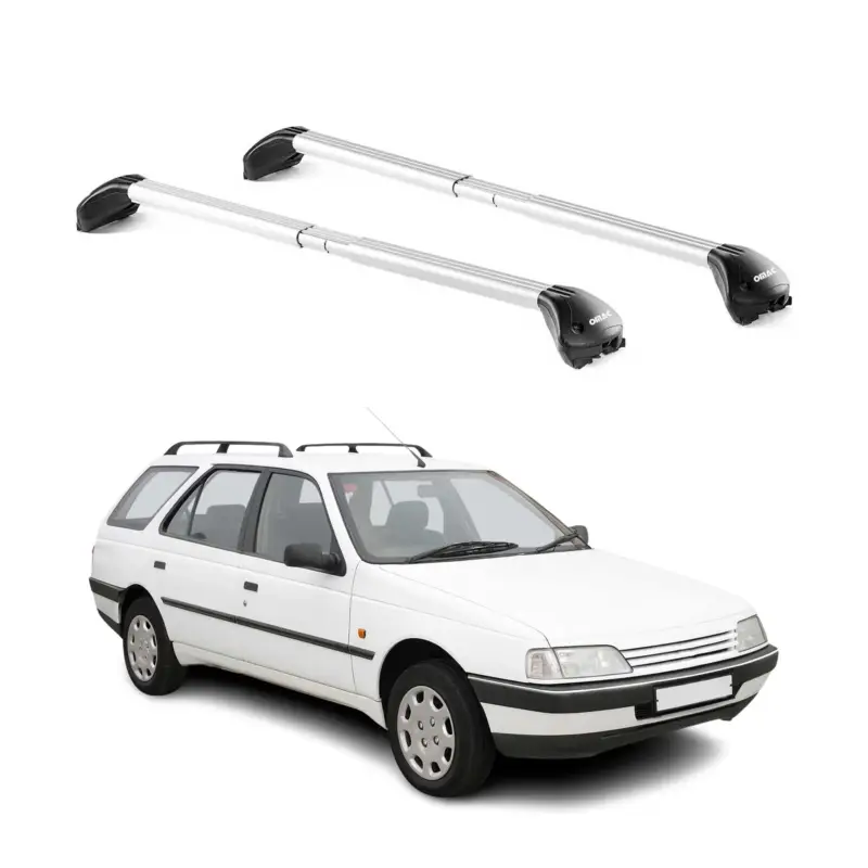 Markenprodukt Dachträger für Peugeot 405 406 407 Kombi 1988-2012 5 tür 100kg Alu Silber 2x ABE