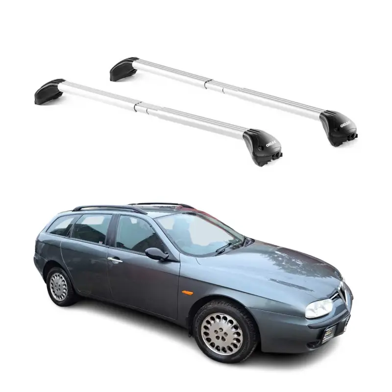 Dachträger für Alfa Romeo 156 159 Kombi 2000-2013 5 tür 100kg Alu Silber 2x ABE Top-Preis