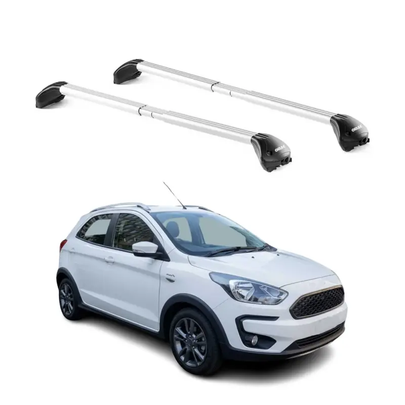 Dachträger Grundtäger für Ford Ka+ Active 2018-2020 5 tür 100kg Alu Grau 2x ABE Markenware