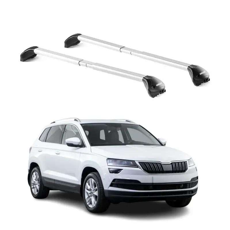 Angebot Dachträger Grundtäger für Skoda Karoq 2017-2026 100kg Aluminium Silber 2x ABE
