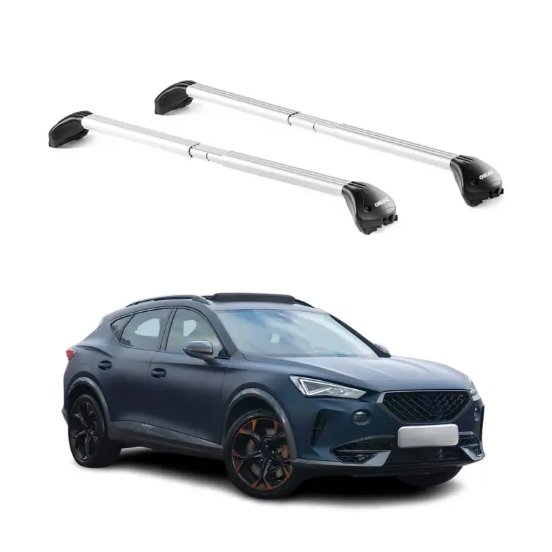 Expressversand Dachträger Grundtäger für Cupra Formentor 2020-2026 5 tür 100kg Alu Grau 2x ABE
