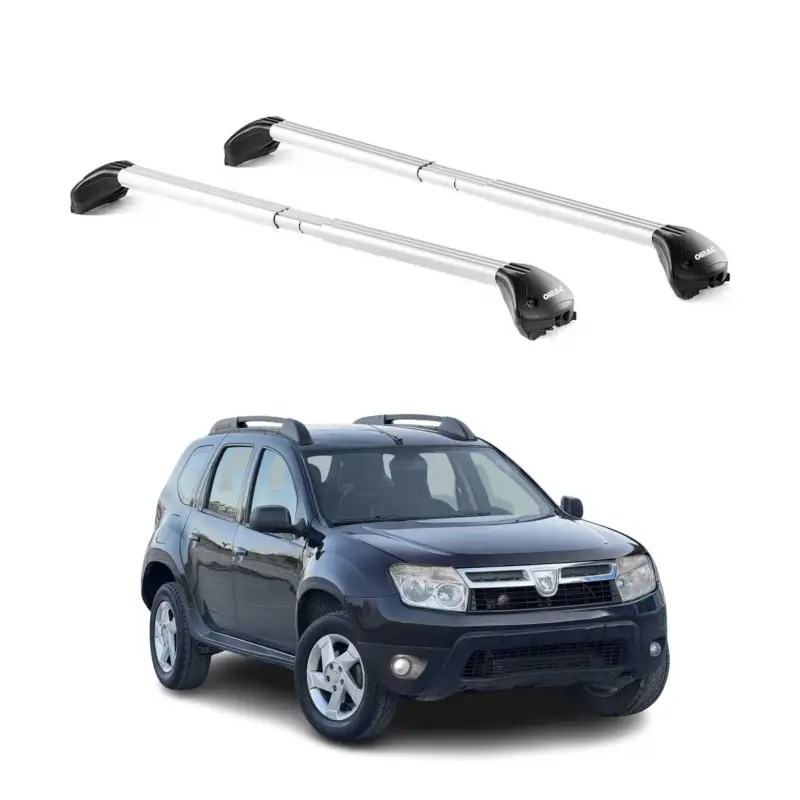 Dachträger Grundtäger für Dacia Duster mk1 2010-2014 Pre-FL 100kg Alu Silber ABE Schneller Versand