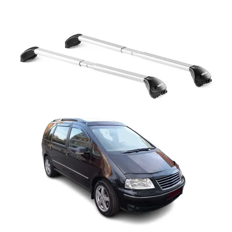 Dachträger Grundtäger für VW Sharan 7M 1995-2010 5 tür 100kg Alu Silber 2x ABE Bestpreis