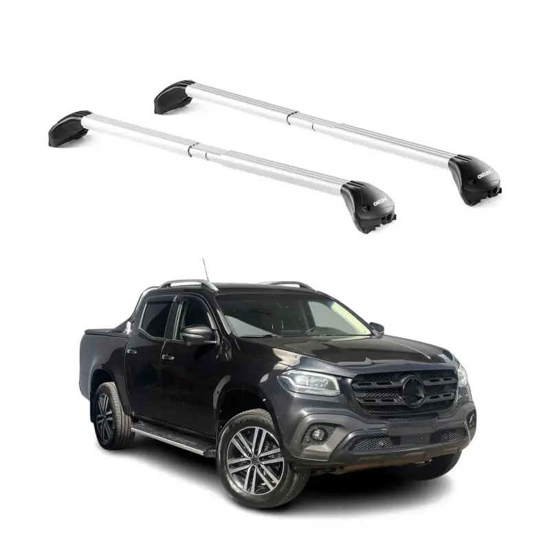 Neue Kollektion Dachträger Grundtäger für Mercedes X Klasse 470 2017-2020 100kg Alu Grau 2x ABE
