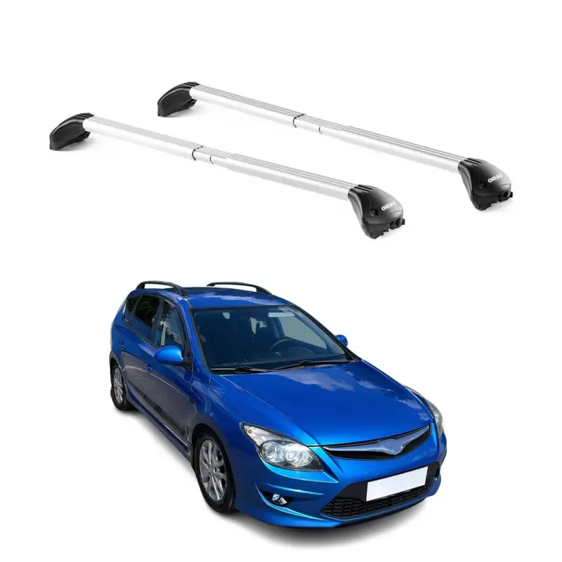 Dachträger Grundtäger für Hyundai i30 Kombi 2007-2012 5 tür 100kg Alu Silber ABE Kracherpreis