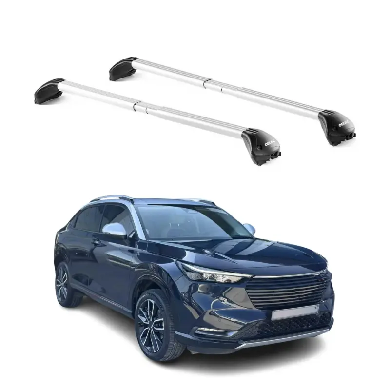Direkt Vom Hersteller Dachträger Grundtäger für Honda HR-V 2021-2026 100kg Aluminium Silber 2 tlg ABE