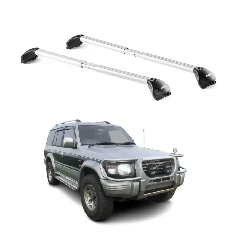 Dachträger für Mitsubishi Pajero V20 1991-1999 5 tür 100kg Alu Silber 2x ABE Preiswert