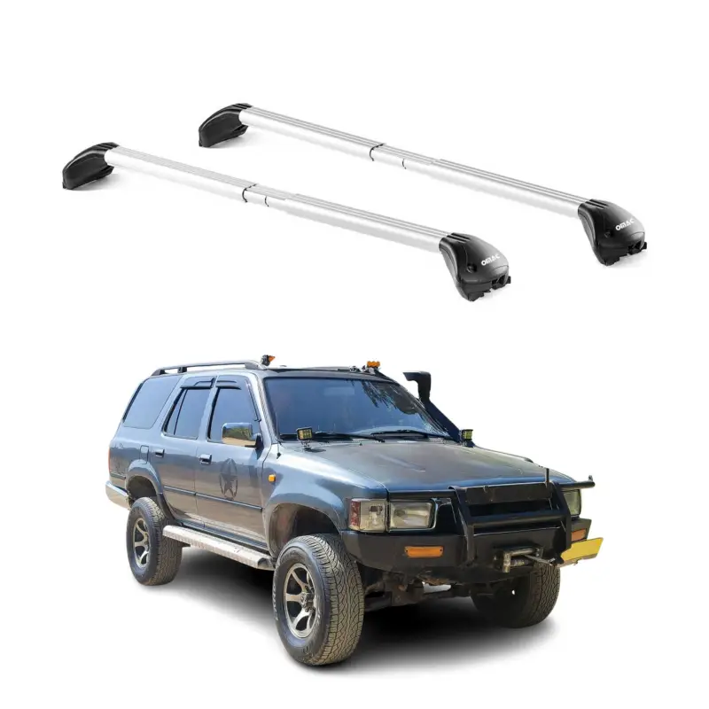 Saisonangebot Dachträger für Toyota 4 Runner N130 1989-1995 5 tür 100kg Alu Silber 2x ABE