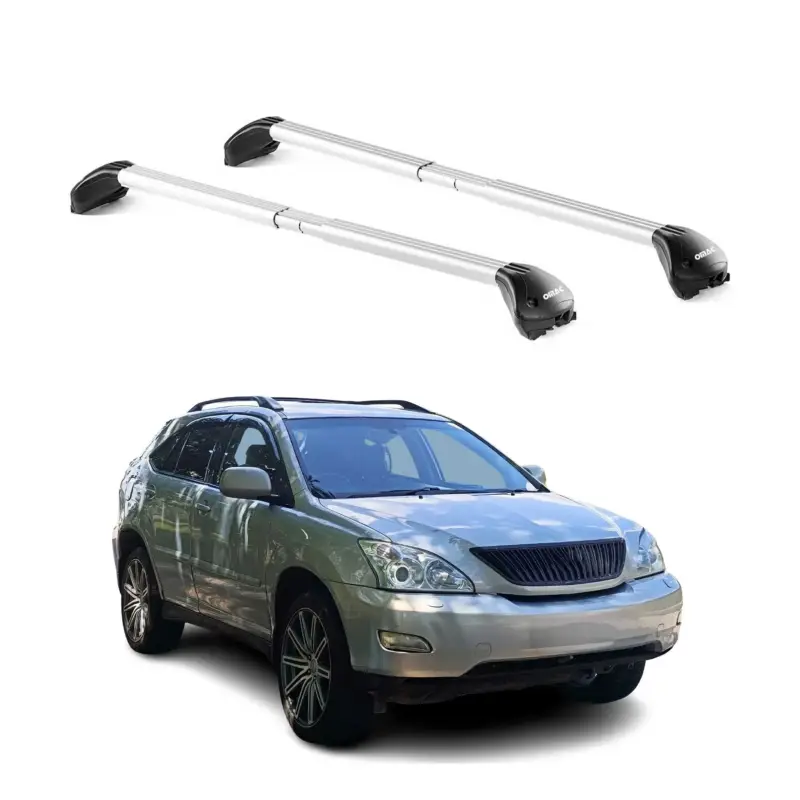 Direktkauf Dachträger Grundtäger für Lexus RX 2003-2015 5 tür 100kg Alu Silber 2 tlg ABE