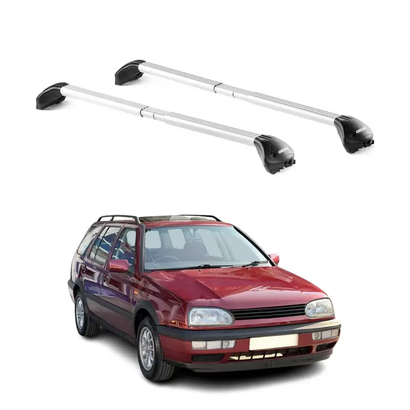 Dachträger für VW Golf III IV Kombi 1993-2006 5 tür 100kg Alu Silber 2x ABE Highlight