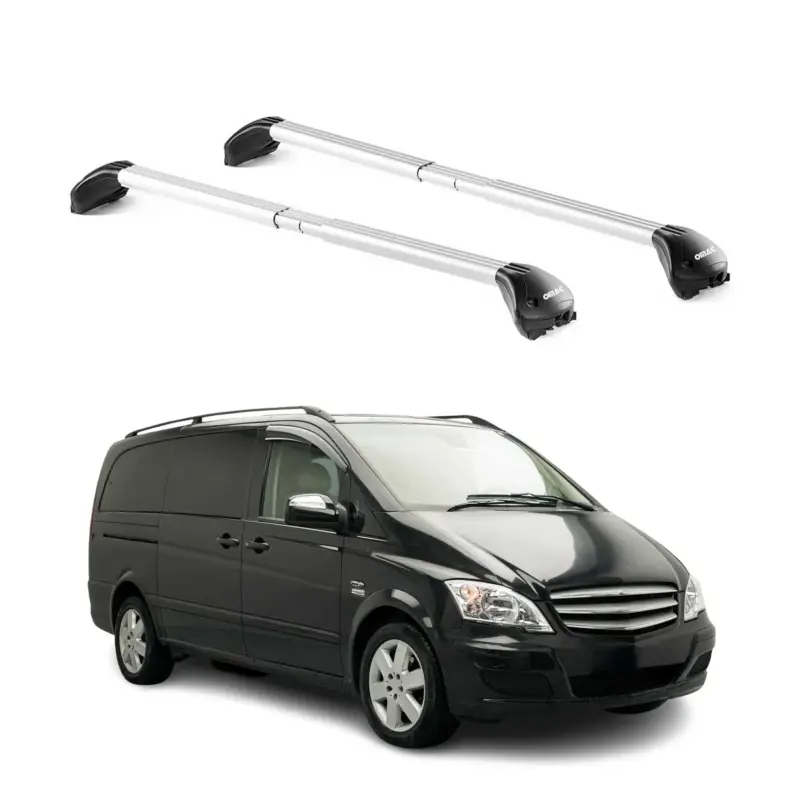 Top-Seller Dachträger für Mercedes Viano Vito W638 W639 W447 2003-2026 100kg Alu ABE Silber