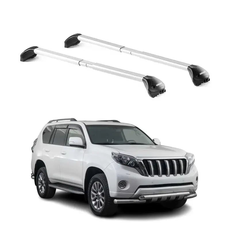 Dachträger für Toyota Land Cruiser 125 155 2002-2021 3 tür 100kg Alu ABE Silber Direktkauf