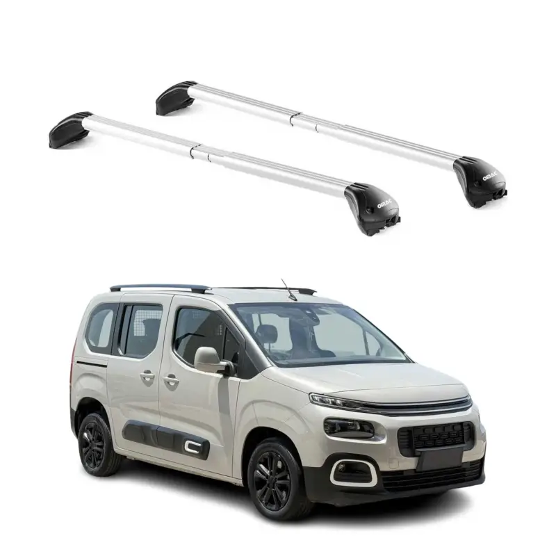 Dachträger Grundtäger für Citroen Berlingo 2008-2026 100kg Alu Silber 2 tlg ABE Versand Am Gleichen Tag
